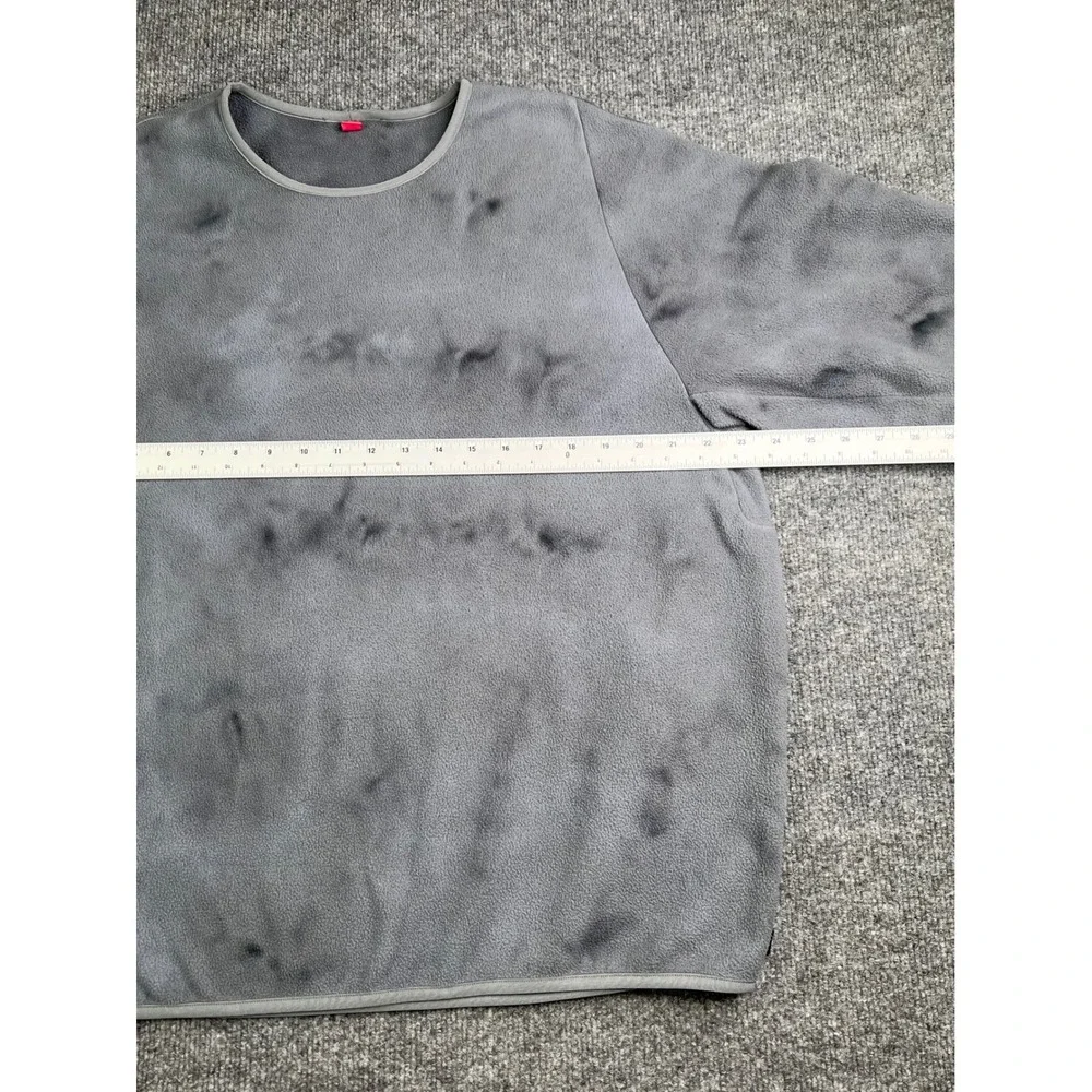 Lululemon Fleece Crewneck Sweatshirt Men's XL Grey Tie Dye Asphalt Pullover